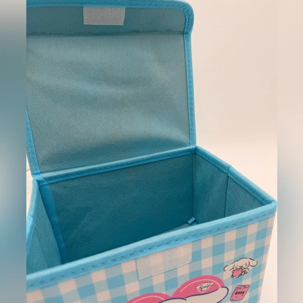 Cinnamoroll Blue Checkered Storage Box
